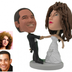 Personalized Wedding Cake Topper Of A Couple..